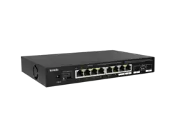 Tenda TEM2010F un switch cu un comutator pe partea frontală cu 4 moduri de lucru preconfigurate.