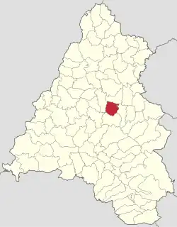 Localizare în cadrul județului