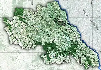 Amplasarea în cadrul județului