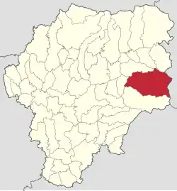 Localizare în cadrul județului