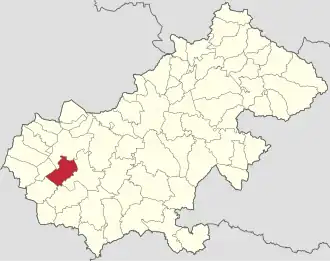 Localizare în cadrul județului