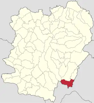 Localizare în județul Caraș-Severin