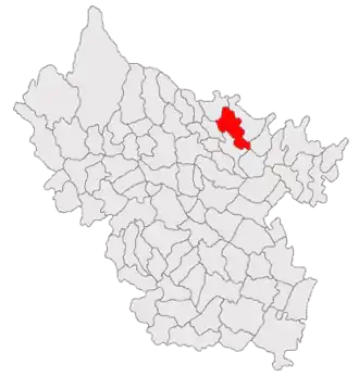 Poziția localității Topliceni