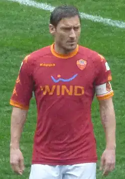 Francesco Totti performing