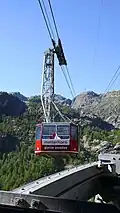 Telecabina la stația Trockener Steg, Zermatt, Elveția