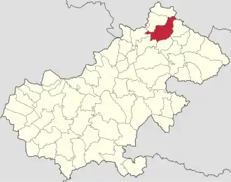 Localizare în cadrul județului