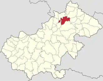 Localizare în cadrul județului