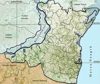 Amplasarea în cadrul județului