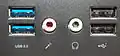 Porturi USB 3.x (stânga) și USB 2.0/1.x (dreapta)