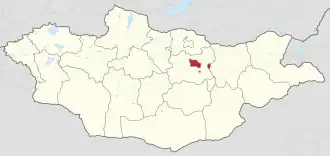 Poziția localității Ulaanbaatar