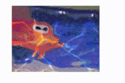 Uli Aschenborn, Morph-Cube arătând un pește, care se schimbă în cazul în care privitorul se mișcă, Namibia