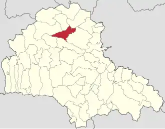 Localizare în cadrul județului