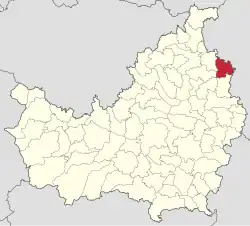 Localizarea comunei în județul Cluj