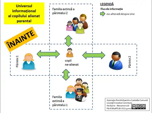 Universul informațional al copilului alienat înainte de alienare