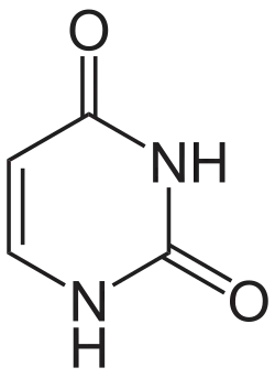 Chemical structure of uracil