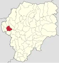 Localizarea în cadrul județului