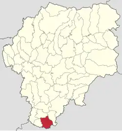 Localizarea în cadrul județului