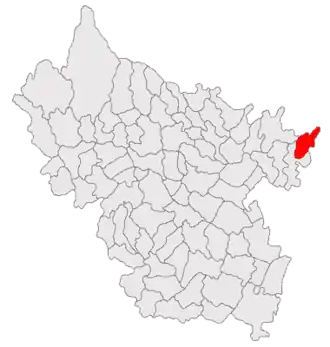 Poziția localității Vâlcelele