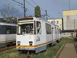 Tramvai V2A-2S în depoul Victoria