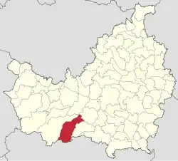 Localizarea comunei în județul Cluj