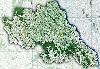 Amplasarea în cadrul județului