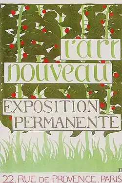 Poster de Félix Vallotton pentru noul Maison de l'Art Nouveau (1896)