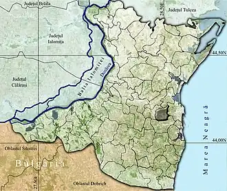 Amplasarea în cadrul județului