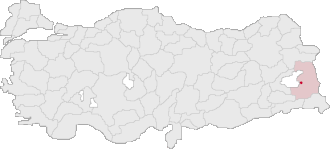 Poziția localității Van