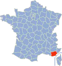 Poziția regiunii Var