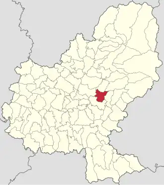 Localizare în cadrul județului