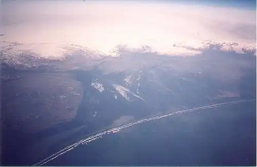 Vatnajökull, văzut din avion