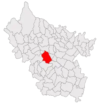 Poziția localității Vernești