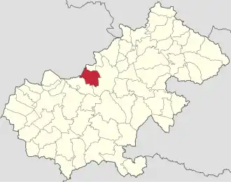 Localizare în cadrul județului