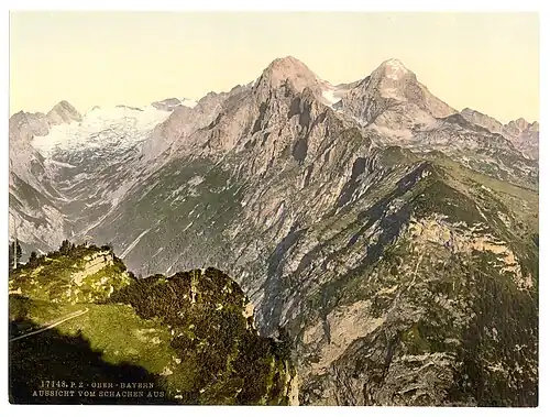 Ghețarul Schneeferner pe Zugspitzplatt, 1900