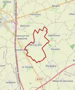 Poziția localității Villers-au-Flos