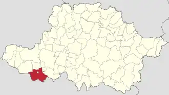 Localizare în cadrul județului