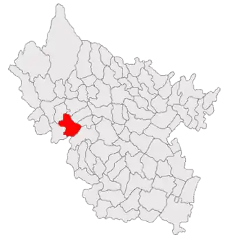 Poziția localității Viperești