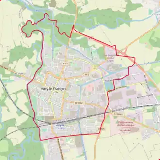 Poziția localității Vitry-le-François