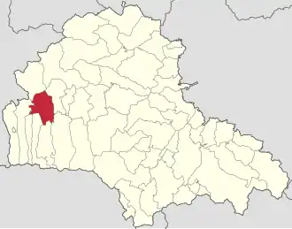 Localizare în cadrul județului