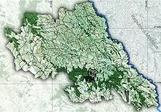 Poziția localității Voinești