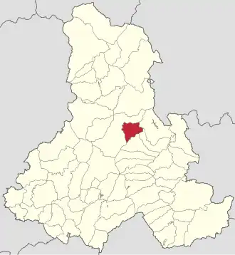 Localizare în cadrul județului