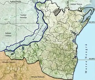 Amplasarea în cadrul județului