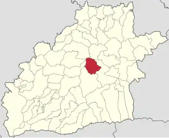 Localizare în cadrul județului