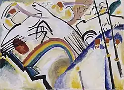 Cazacii; de Wassily Kandinsky; 1910–1911; ulei pe pânză; 94 × 130&nbsp;cm.; Tate Modern (Londra)