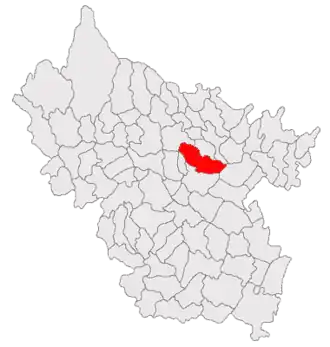 Poziția localității Zărnești