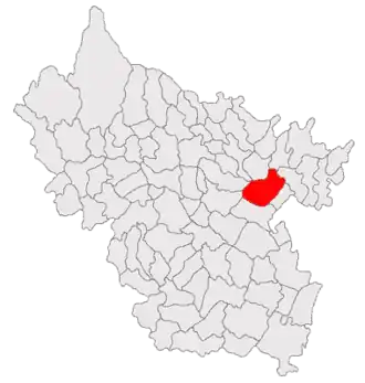 Poziția localității Ziduri