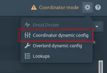 Selecting coordinator dynamic configuration