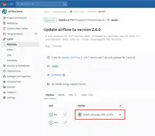 Location of the publish airflow package with docker stage