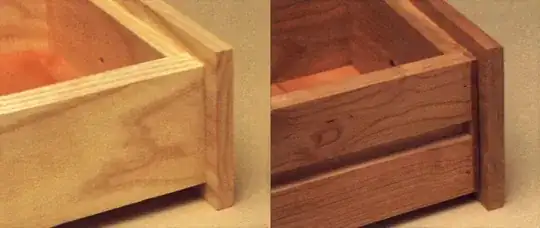 False-fronted drawers