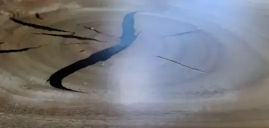 unfilled cracks showing through film finish